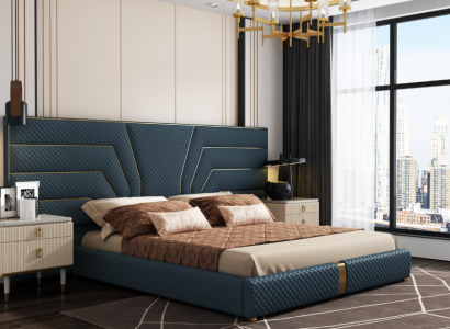 Luxus Schlafzimmer Bett Doppel Betten Design Möbel Bettrahmen Hotel